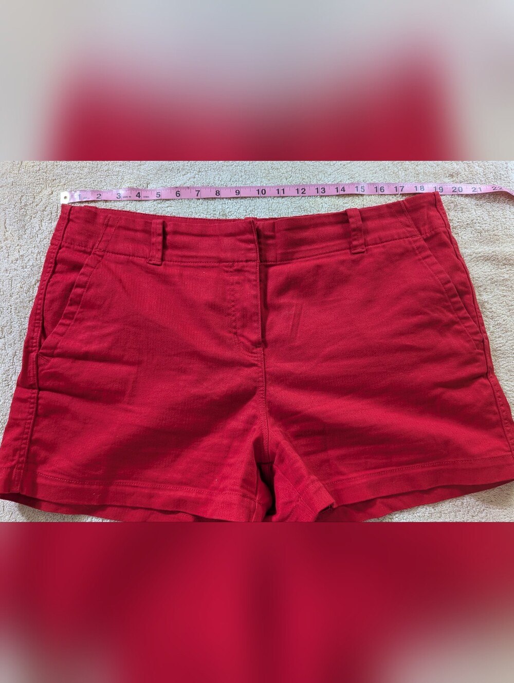 $15 Vineyard Vines Size 14 Red Herringbone 3.5” Every Day Shorts EUC